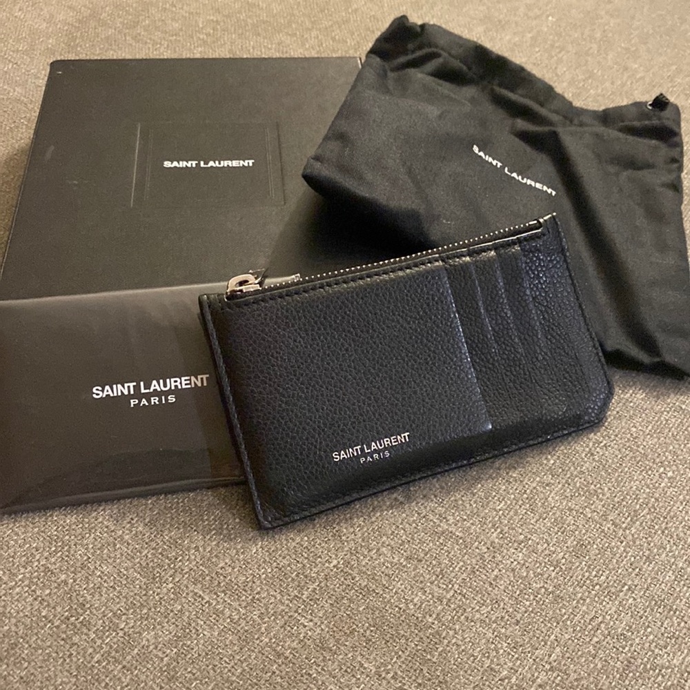 Authentic Saint Laurent cardcase black